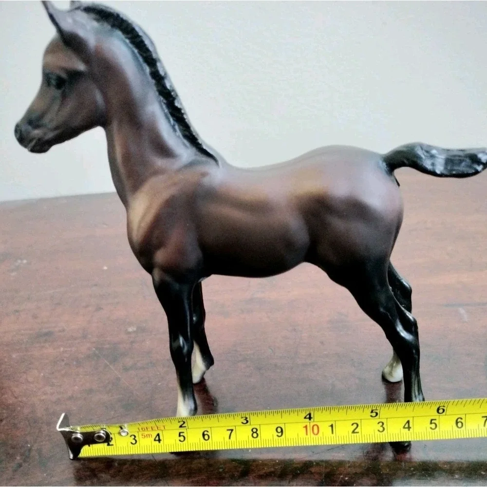 Vintage Breyer Horse Figurine Dark Brown Foal Colt Model Animal Collectible